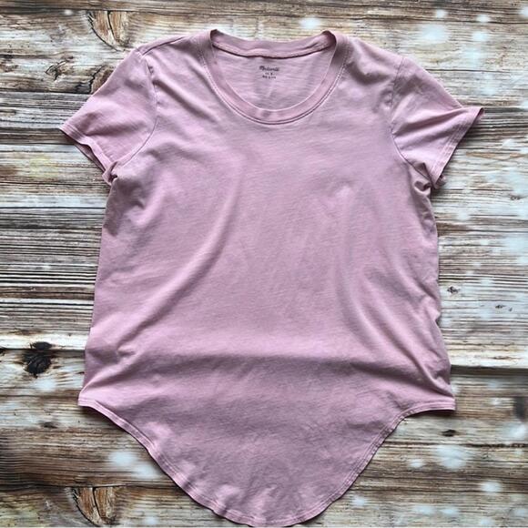 Madewell Tops - Madewell Knot-Front Tee Women's Pink T-Shirt